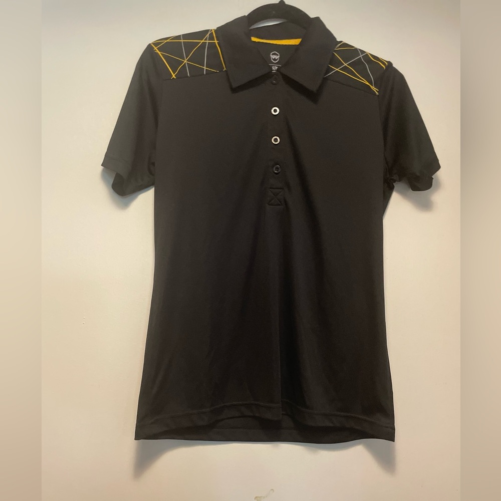 Whiteridge Women’s Ladies Black Golf Shirt Size Small